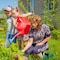 Nature Spring Nature Spring Rolling Garden Seat with Wheels, Scooter and Tool Tray for Weeding, and Gardening 507628WIW - alternate 3